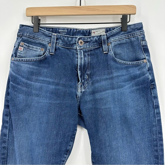 AG Adrianna Goldschmidt Graduate Tailored Leg Blue Jeans Size 33x30 - Picture 2 of 8